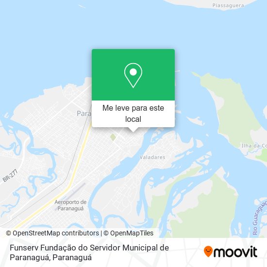 Funserv Fundação do Servidor Municipal de Paranaguá mapa