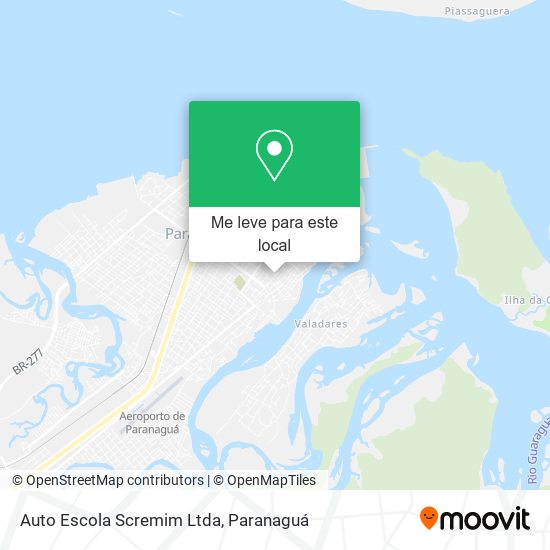 Auto Escola Scremim Ltda mapa
