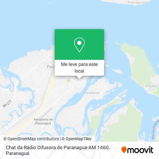 Chat da Rádio Difusora de Paranaguá-AM 1460 mapa