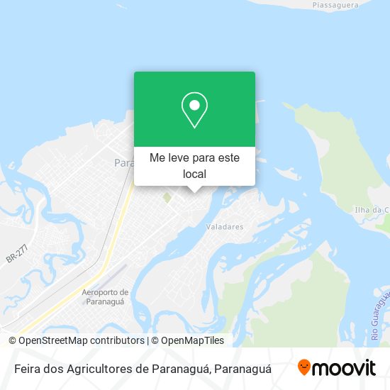 Feira dos Agricultores de Paranaguá mapa