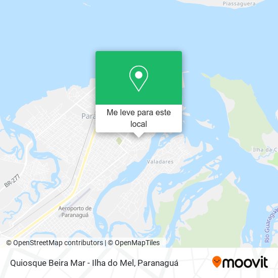 Quiosque Beira Mar - Ilha do Mel mapa