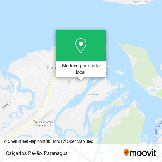 Calçados Pavão mapa