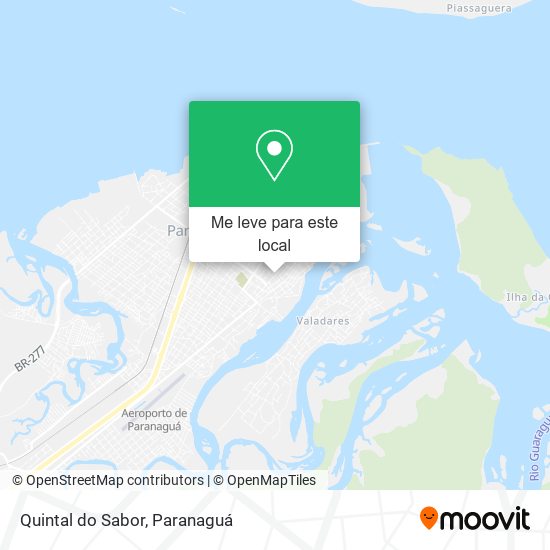 Quintal do Sabor mapa