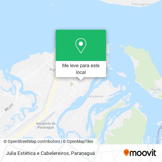 Julia Estética e Cabelereiros mapa