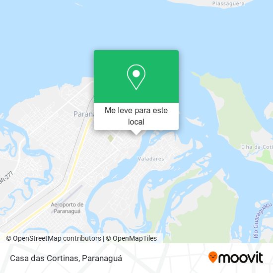 Casa das Cortinas mapa