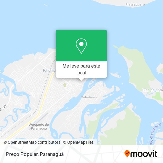 Preço Popular mapa