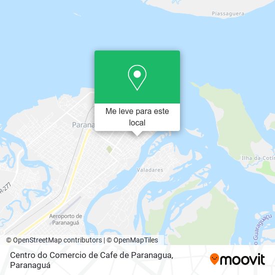 Centro do Comercio de Cafe de Paranagua mapa