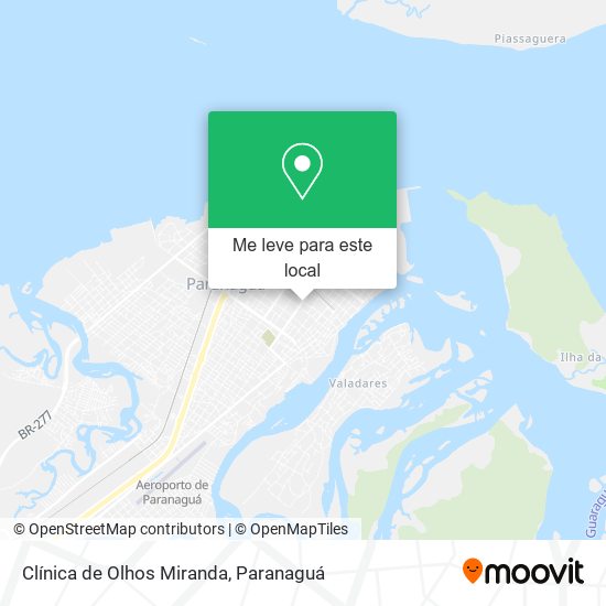 Clínica de Olhos Miranda mapa