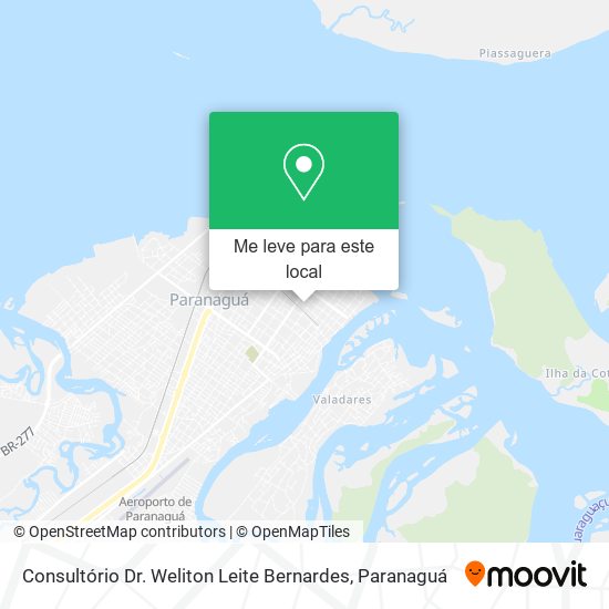 Consultório Dr. Weliton Leite Bernardes mapa