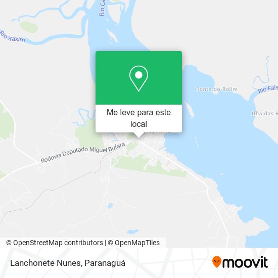 Lanchonete Nunes mapa