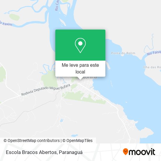 Escola Bracos Abertos mapa