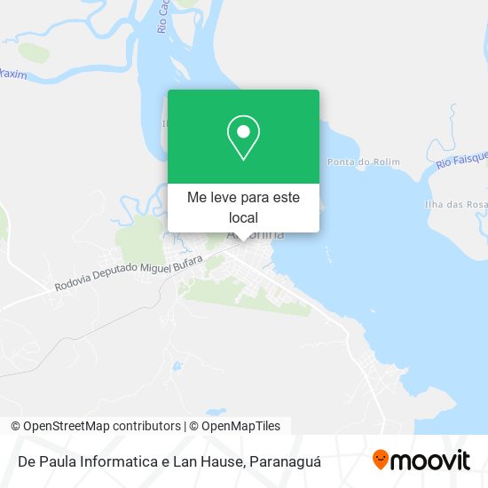 De Paula Informatica e Lan Hause mapa