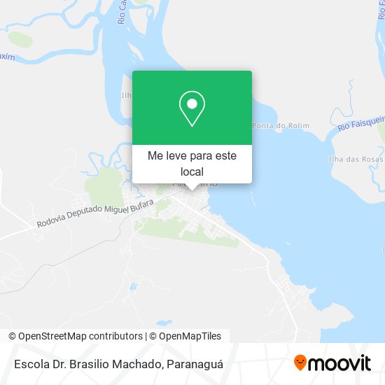 Escola Dr. Brasilio Machado mapa