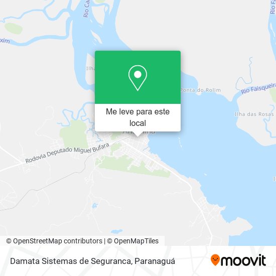 Damata Sistemas de Seguranca mapa