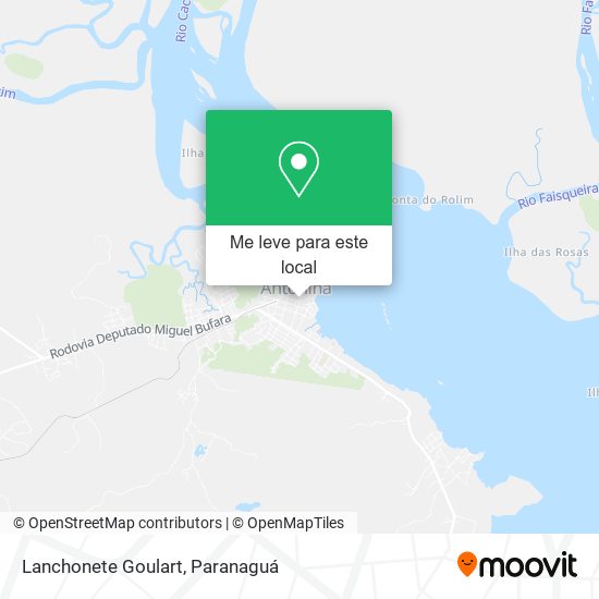 Lanchonete Goulart mapa