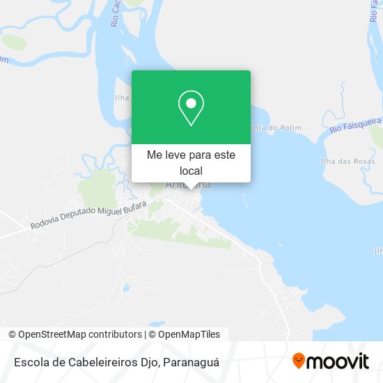 Escola de Cabeleireiros Djo mapa