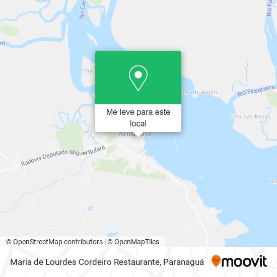 Maria de Lourdes Cordeiro Restaurante mapa