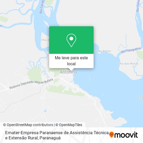Emater-Empresa Paranaense de Assistência Técnica e Extensão Rural mapa