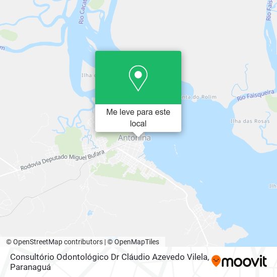 Consultório Odontológico Dr Cláudio Azevedo Vilela mapa