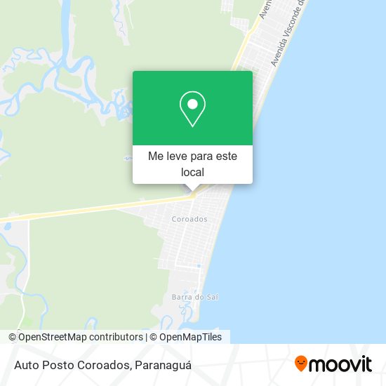 Auto Posto Coroados mapa
