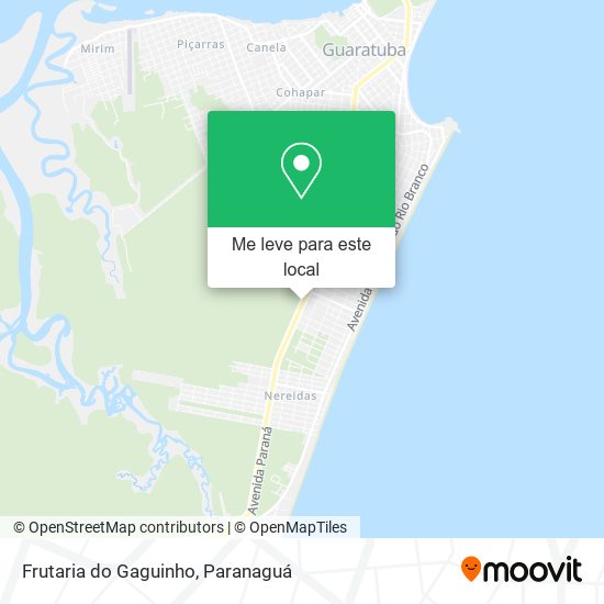 Frutaria do Gaguinho mapa