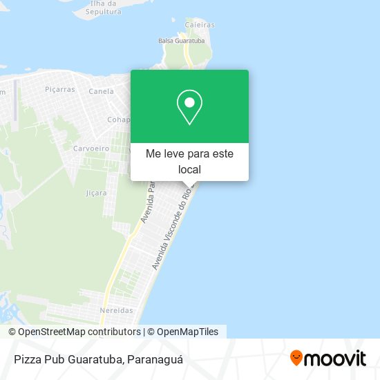 Pizza Pub Guaratuba mapa