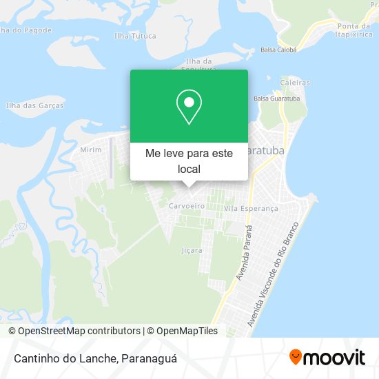Cantinho do Lanche mapa
