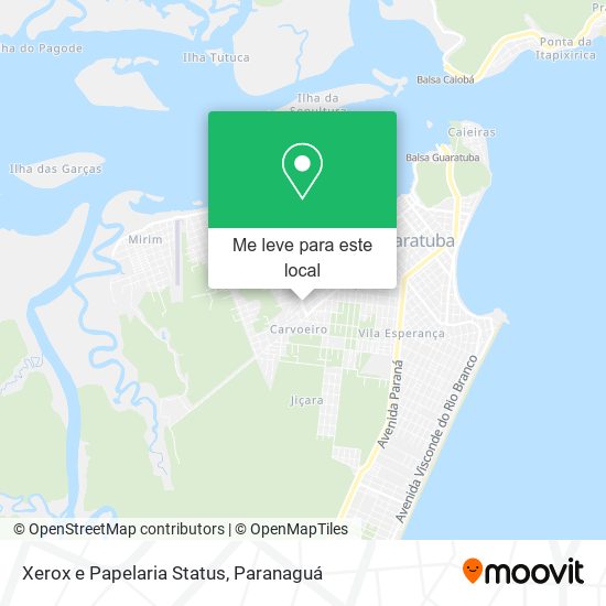 Xerox e Papelaria Status mapa