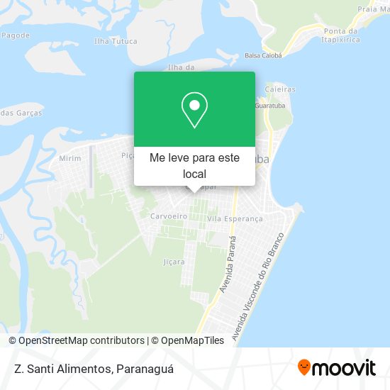 Z. Santi Alimentos mapa
