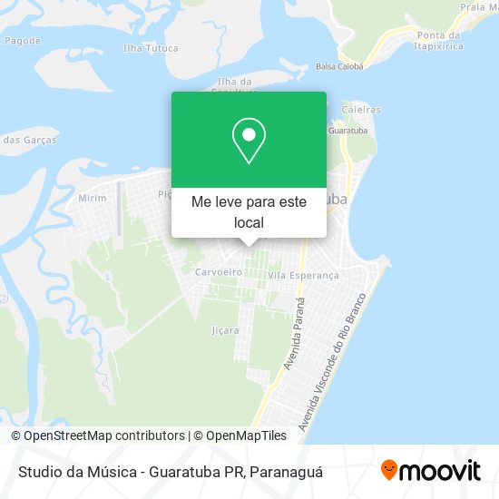 Studio da Música - Guaratuba PR mapa