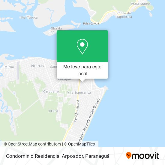 Condominio Residencial Arpoador mapa