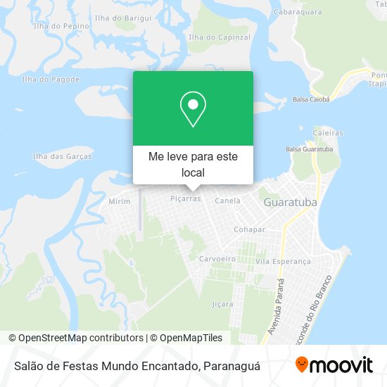 Salão de Festas Mundo Encantado mapa