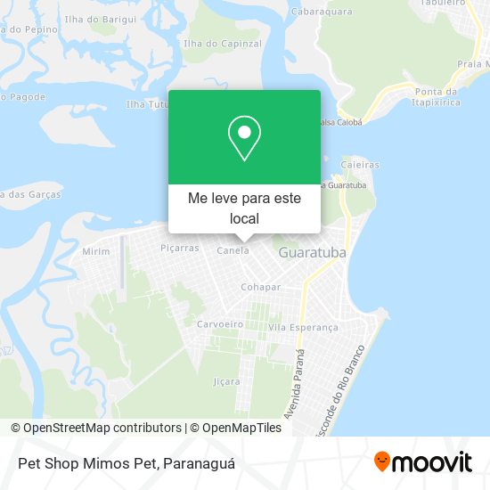 Pet Shop Mimos Pet mapa