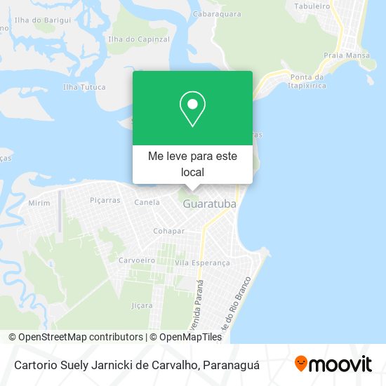 Cartorio Suely Jarnicki de Carvalho mapa