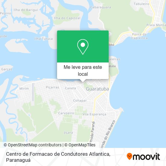 Centro de Formacao de Condutores Atlantica mapa