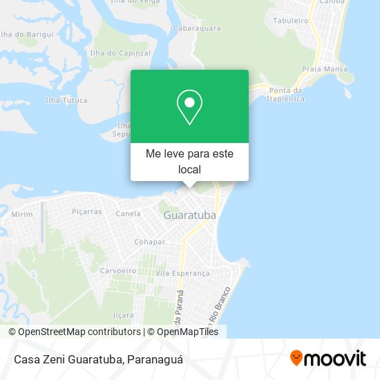 Casa Zeni Guaratuba mapa