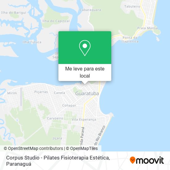Corpus Studio - Pilates Fisioterapia Estética mapa
