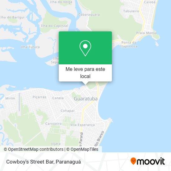 Cowboy's Street Bar mapa