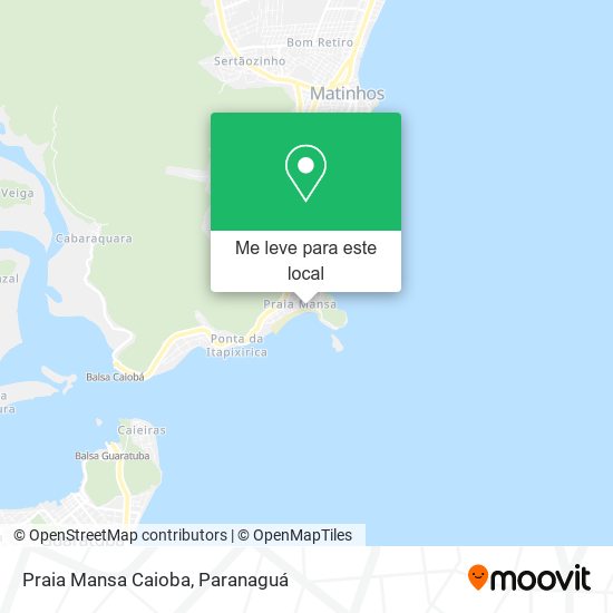 Praia Mansa Caioba mapa