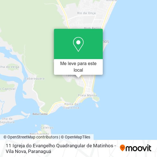 11 Igreja do Evangelho Quadrangular de Matinhos - Vila Nova mapa