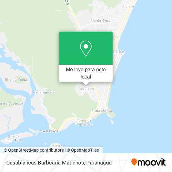 Casablancas Barbearia Matinhos mapa