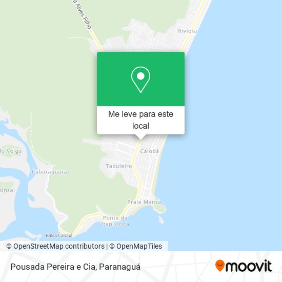 Pousada Pereira e Cia mapa