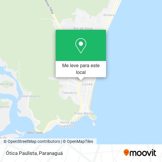Ótica Paulista mapa