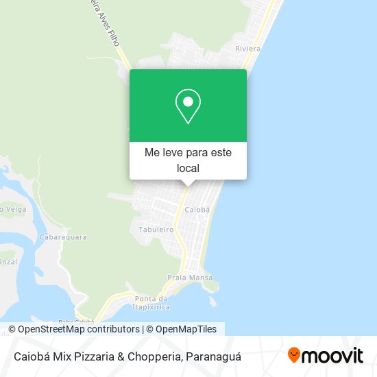Caiobá Mix Pizzaria & Chopperia mapa