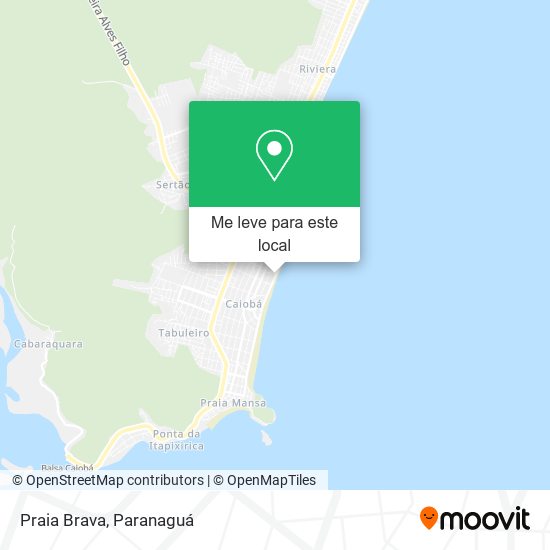 Praia Brava mapa