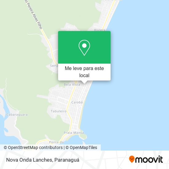 Nova Onda Lanches mapa