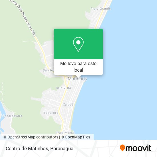 Centro de Matinhos mapa