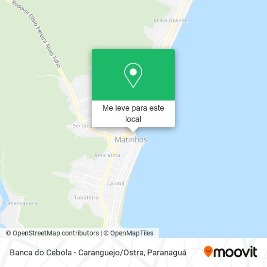 Banca do Cebola - Caranguejo / Ostra mapa