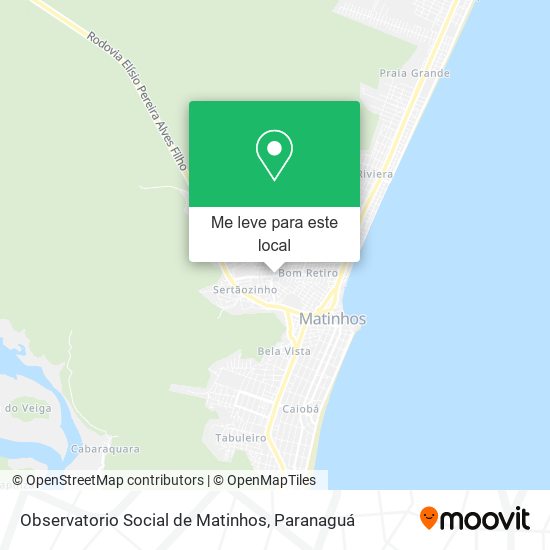 Observatorio Social de Matinhos mapa