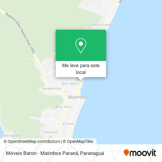 Móveis Baron - Matinhos Paraná mapa